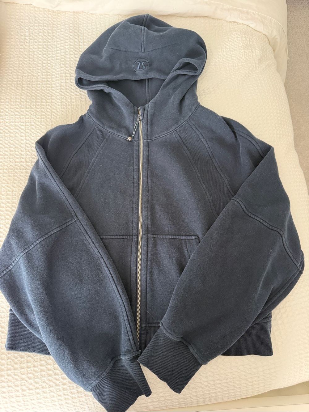 lululemon athletica Navy Blue Full-Zip Hooded Sweatshirt